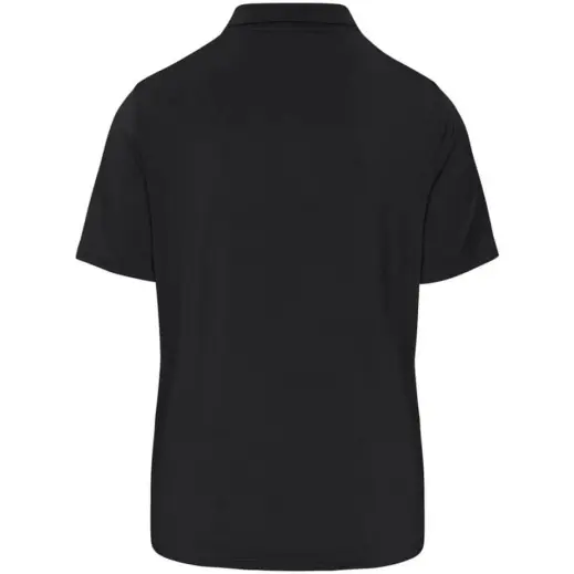 Mens Aerogrid Golf Shirt Black-Red Back